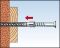 Дюбель з довгим стрижнем, Fischer SXRL T, пластик/сталь, Розмір: 8*80, 051.54.020, 051.54.020