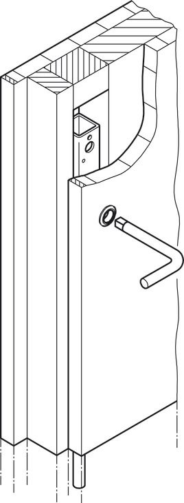 Шпінгалет врізний, Hawa Doorfix|  (946.21.100)  8302420090, 946.21.100