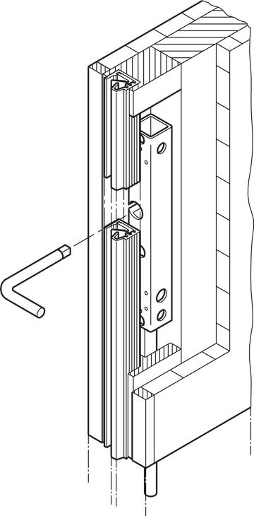 Шпінгалет врізний, Hawa Doorfix|  (946.21.100)  8302420090, 946.21.100