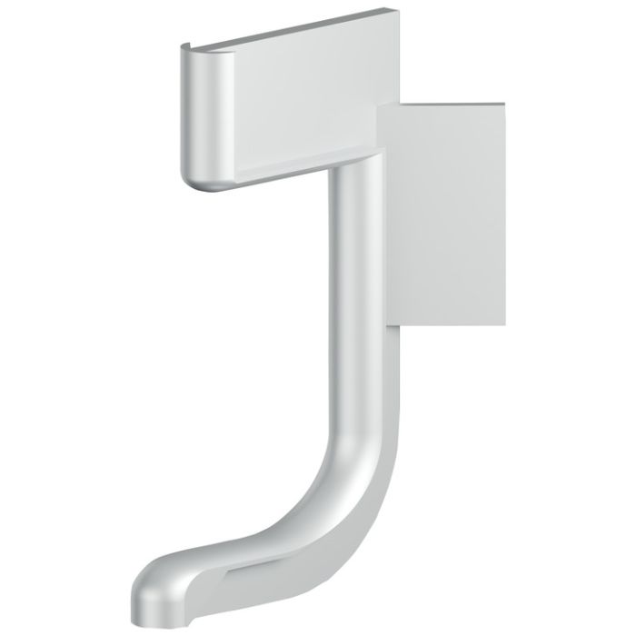 Зовнішній кут, ABS пластик| срібний, L-подібний врізний профіль ручки зі світлодіодом,126.00.618, 126.00.618