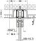 Фурнітура для розсувних дверей, Slido D-Line11 50J, комплект без ходової шини, для дверей вагою 50 кг, без механізму плавного та самозакривання, ходова частина з підшипником осі, буфер направляючої з утримуючою пружиною, ширина дверей: від 510 мм, 940.42.083, 940.42.083