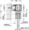 Фурнітура для розсувних дверей, Slido D-Line11 50J, комплект без ходової шини, для дверей вагою 50 кг, без механізму плавного та самозакривання, ходова частина з підшипником осі, буфер направляючої з утримуючою пружиною, ширина дверей: від 510 мм, 940.42.083, 940.42.083