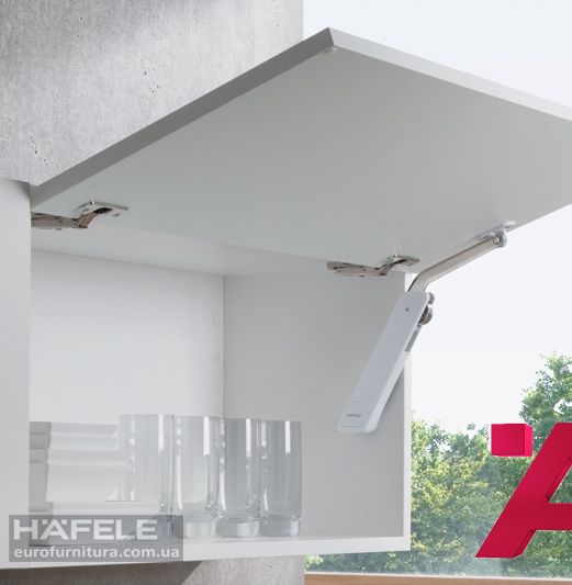 Комплект підйомника Free flap H 1.5 A 1-о сторонній, пластик/цамак, колір: сірий, лівий|  (372.28.601)  8302420090, 372.28.601
