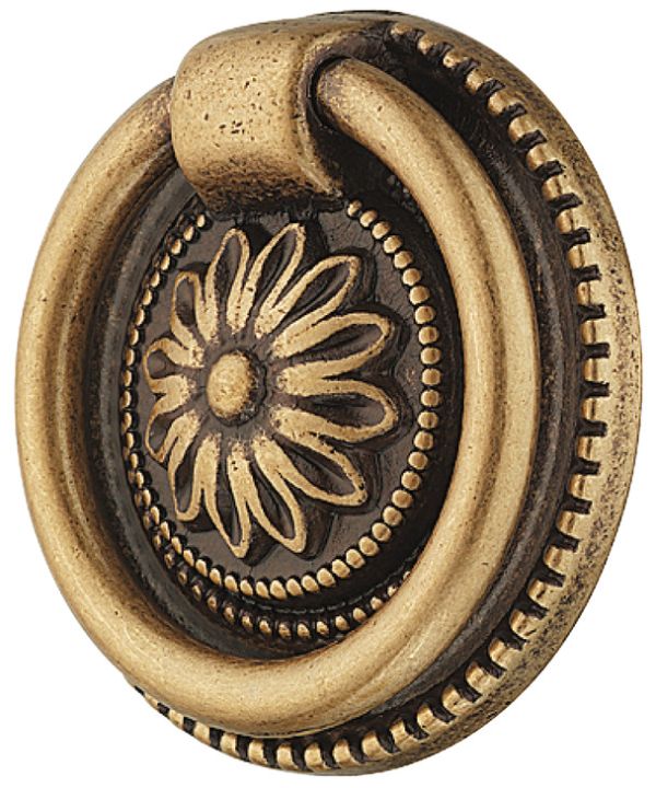 Ручка-кільце D37х9 мм, латунь, стара бронза , 125.71.102 <p>Ручка-кільце D37х9 мм, латунь, стара бронза</p>