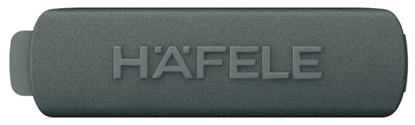 Заглушка Matrix Box P з логотипом Hafele колір антрацит металік, 551.61.380 Заглушка Matrix Box P з логотипом Hafele колір антрацит металік