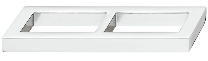 Меблева ручка, сплав цинку, ширина 104 мм, прямий край, Модель Hafele Design H1320, поліроване хромоване покриття, 8302420090, (110.34.274), 110.34.274