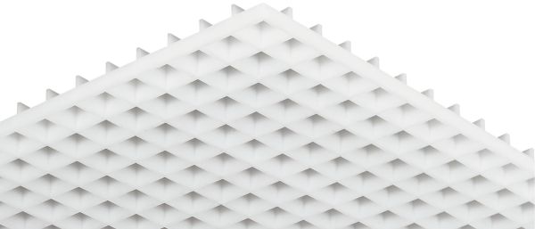 Решітка "Opak Standard" 1248х624 мм,біла, 576.00.727 Решітка "Opak Standard" 1248х624 мм,біла