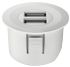 USB-адаптер зарядки для LOOX драйвера білий круглий USB-адаптер зарядки для LOOX драйвера білий круглий
