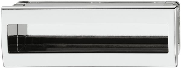 Ручка для плоских дверей, пластик колір хром поліров.130x46 мм, 158.07.200 Ручка для плоских дверей, пластик колір хром поліров.130x46 мм