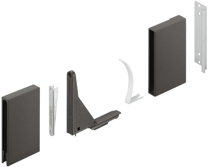 Тримач панелі, Hafele Matrix Box P| металевий антрацит, (551.60.999)  3926300090, 551.60.999