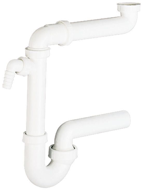 Компактний сифон 11/2"xDN50| вилив: DN 50, білий, (565.96.003), 565.96.003