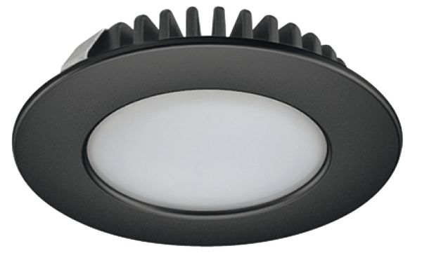 Світильник LED 2020 12 V 3.2 W цамак чорний холодне біле світло 5000K, 833.72.287 Світильник LED 2020 12 V 3.2 W цамак чорний холодне біле світло 5000K