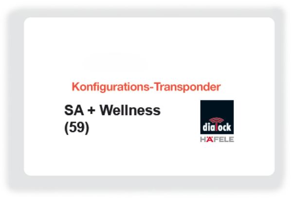 Конфігураційна карточка-ключ SA+Wellness 59 ISO, 917.42.120 Конфігураційна карточка-ключ SA+Wellness 59 ISO