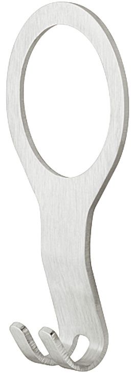 Coat hanger receiver, stainless steel, 30x70mm, 842.36.097 Coat hanger receiver, stainless steel, 30x70mm