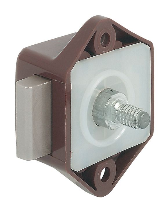 Накладний замок-засувка "Push-Lock Mini" 15 мм коричневий , 211.61.106 <p>Накладний замок-засувка "Push-Lock Mini" 15 мм коричневий</p>