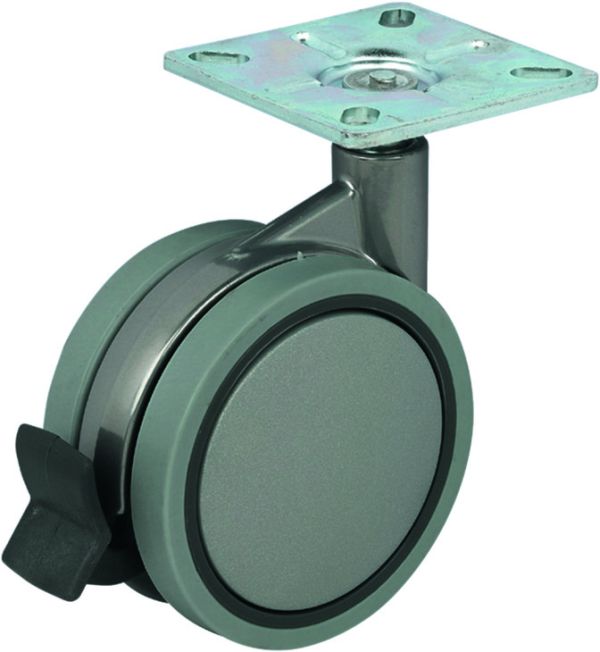 Ролік"Design" D120 мм, 60х60 мм,60 кг, фікс. гум.с , 661.55.903 <p>Ролік"Design" D120 мм, 60х60 мм,60 кг, фікс. гум.с</p>