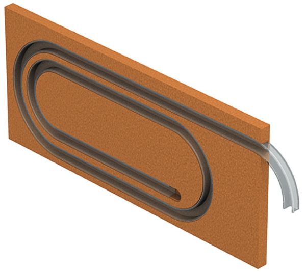 Плита з шиною ходовою, пластик МДФ