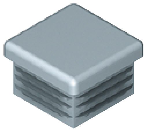 Заглушка пластмаса колір білий алюміній 30x30мм, 770.91.297 Заглушка пластмаса колір білий алюміній 30x30мм
