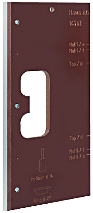 Шаблон для установки шарнірів "Hawa-multifold 30" , 409.50.990 <p>Шаблон для установки шарнірів "Hawa-multifold 30"</p>
