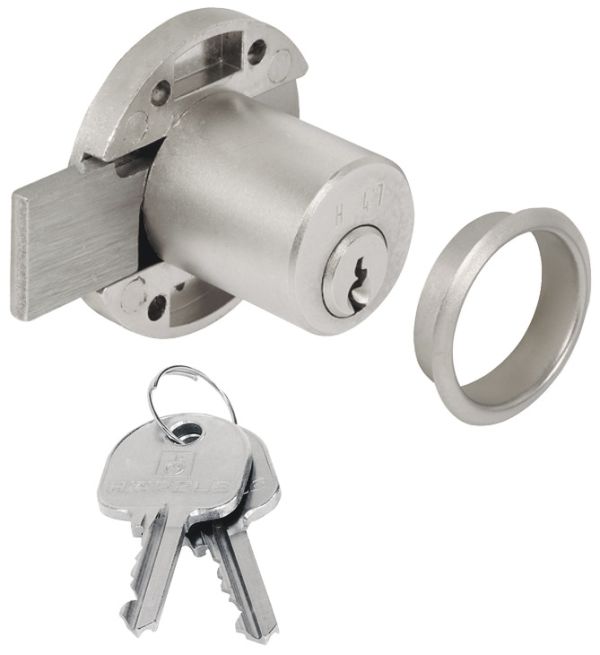 Замок Rim Lock, Hafele Minilock, зі штифтовим циліндром, стандартний профіль, глибина 20 мм, 230.19.220 Замок Rim Lock, Hafele Minilock, зі штифтовим циліндром, стандартний профіль, глибина 20 мм
