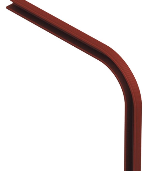 Кут 90 грд. для ролет, пластик, коричневий