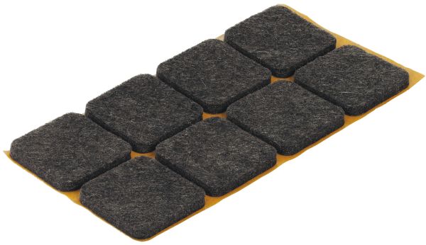 Опорний меблевий підп'ятник 20x20мм, фетр, коричневий , 650.06.121 <p>Опорний меблевий підп'ятник 20x20мм, фетр, коричневий</p>