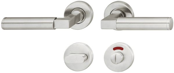 Комплект ручок LDH 2180 WC нержавіюча сталь матова 8мм, 903.93.696 Комплект ручок LDH 2180 WC нержавіюча сталь матова 8мм