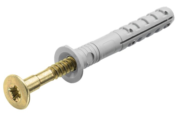 Дюбель-цвях, пластиковий/стальовий, Розмір: 6*80, 051.14.008, 051.14.008
