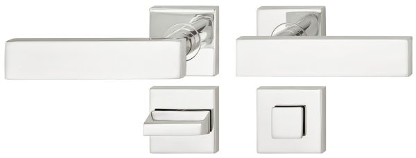 Комплект дверних ручок WC 8 нержавіюча сталь полірована LDH2187 , 903.83.071 <p>Комплект дверних ручок WC 8 нержавіюча сталь полірована LDH2187</p>