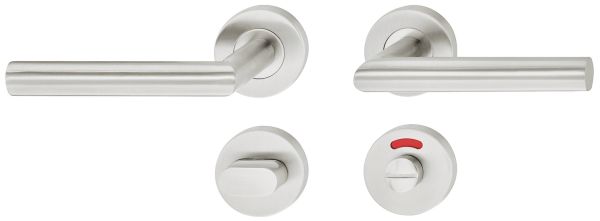 Комплект ручок LDH 2171 WC нержавіюча сталь матова 8мм, 903.93.556 Комплект ручок LDH 2171 WC нержавіюча сталь матова 8мм
