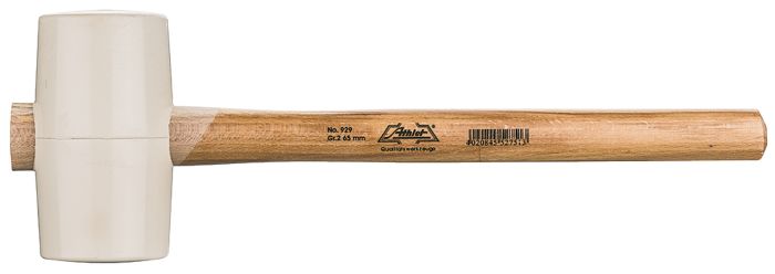 Гумовий молоток з ручкою з ясена розм.1 340г, довжина 320 мм, діаметр головки 55 мм, 006.00.490, 006.00.490