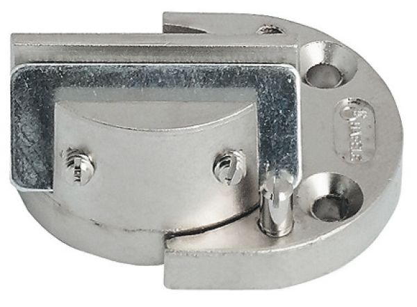 Петля для скла 6-8 мм, цамак, нікельов., матова, 361.49.603 Петля для скла 6-8 мм, цамак, нікельов., матова
