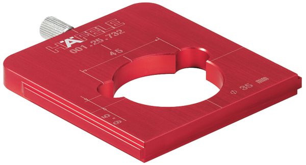 Вставка під свердло для шарніра 35 мм Red Jig 45/9,5 , 001.25.732 <p>Вставка під свердло для шарніра 35 мм Red Jig 45/9,5</p>