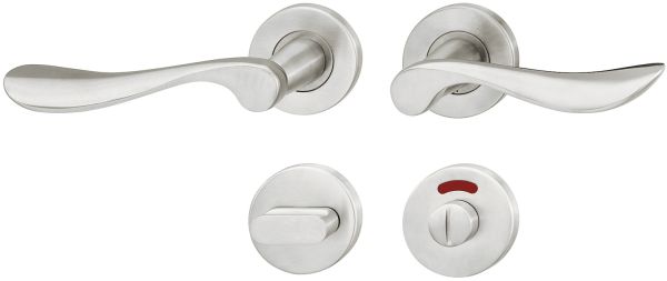 Комплект ручок LDH 2179 WC нержавіюча сталь матова 8мм, 903.93.686 Комплект ручок LDH 2179 WC нержавіюча сталь матова 8мм
