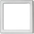 <p>Рамка вимикача 62х62 мм, пластик, хромована матова</p>