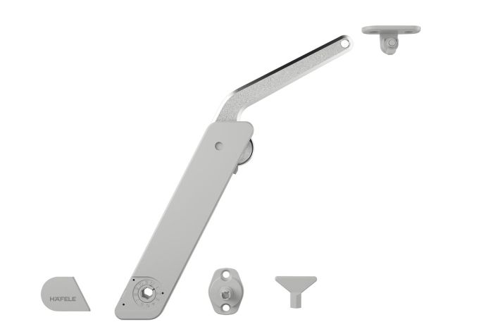 Комплект підйомника Free flap H 1.5 A 1-о сторонній, пластик/цамак, колір: сірий, лівий|  (372.28.601)  8302420090, 372.28.601