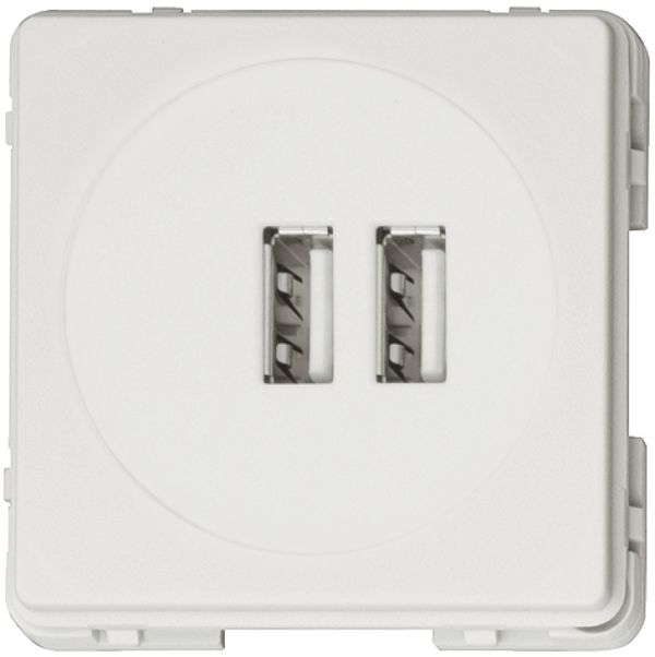 USB зарядка 2xUSB 5V 2.1 біла матова , 820.89.080 <p>USB зарядка 2xUSB 5V 2.1 біла матова</p>