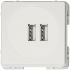 <p>USB зарядка 2xUSB 5V 2.1 біла матова</p>