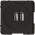 <p>USB зарядка 2xUSB 5V 2.1 чорна матова</p> <p>USB зарядка 2xUSB 5V 2.1 чорна матова</p>