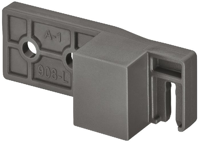 Прямокутний рейлінг Hafele Matrix S Slim, чорний, довжина: 550 мм, 552.51.116, 552.51.116