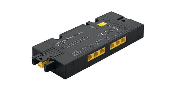 Розгалужувач LOOX 12V/5.0A/чорний  6 кан., 833.95.748 Розгалужувач LOOX 12V/5.0A/чорний  6 кан.