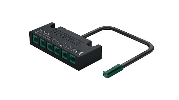 Розгалужувач LOOX 24V/0.1м/чорний  6 кан., 833.77.839 Розгалужувач LOOX 24V/0.1м/чорний  6 кан.