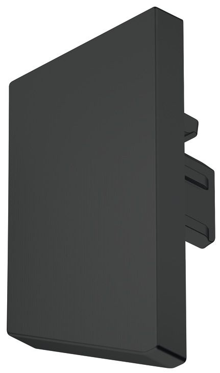 Торцева заглушка, для профілю Hafele Loox5 2104| Пластик, чорний, (833.95.784)  3926300090, 833.95.784