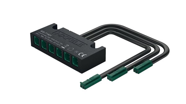 Розгалужувач Loox524V/0.1м/чорний  6 кан., 833.77.831 Розгалужувач Loox524V/0.1м/чорний  6 кан.