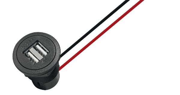 Подв. USB зарядка 24V / 2x2.5, 820.89.158 Подв. USB зарядка 24V / 2x2.5