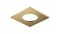 Врізний корпус для світлового модуля Hafele Loox5 для отвору діаметр 58 мм, сталь| Квадрат, латунного кольору (золотий), (833.72.510)  8302420090, 833.72.510