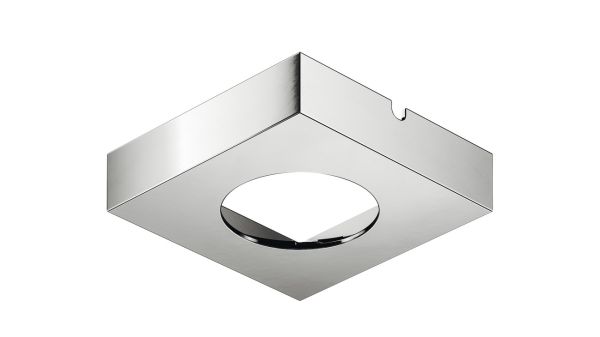 Монтажн.корп. квад./хром./65x65, 833.72.521 Монтажн.корп. квад./хром./65x65