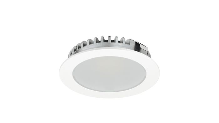 Світильник вбудований/накладний монтаж Hafele Loox LED 3094 24 V, отвір для свердління диаметр 58 мм, алюміній, Круглий, нейтральний 4000 K, білий, клас енергоефективності G, 833.75.330, 833.75.330