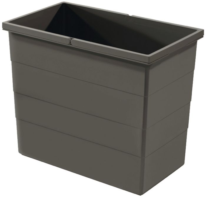 Змінний контейнер для сміття, 28 літрів, Hailo Cargo 3610, антрацитовий пластик, розміри: 242 x 415 x 350 мм, 502.58.984, 502.58.984