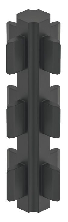 З'єднувач, антрацит, висота: 60 мм, 4 сторони